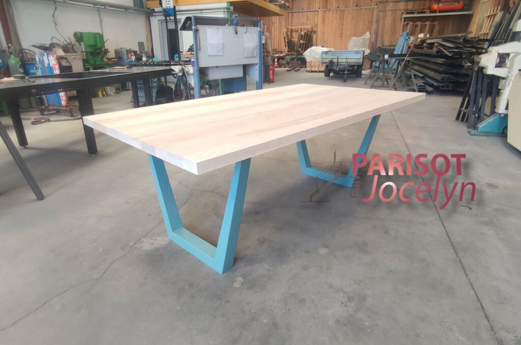 Table métal et bois sur mesures
