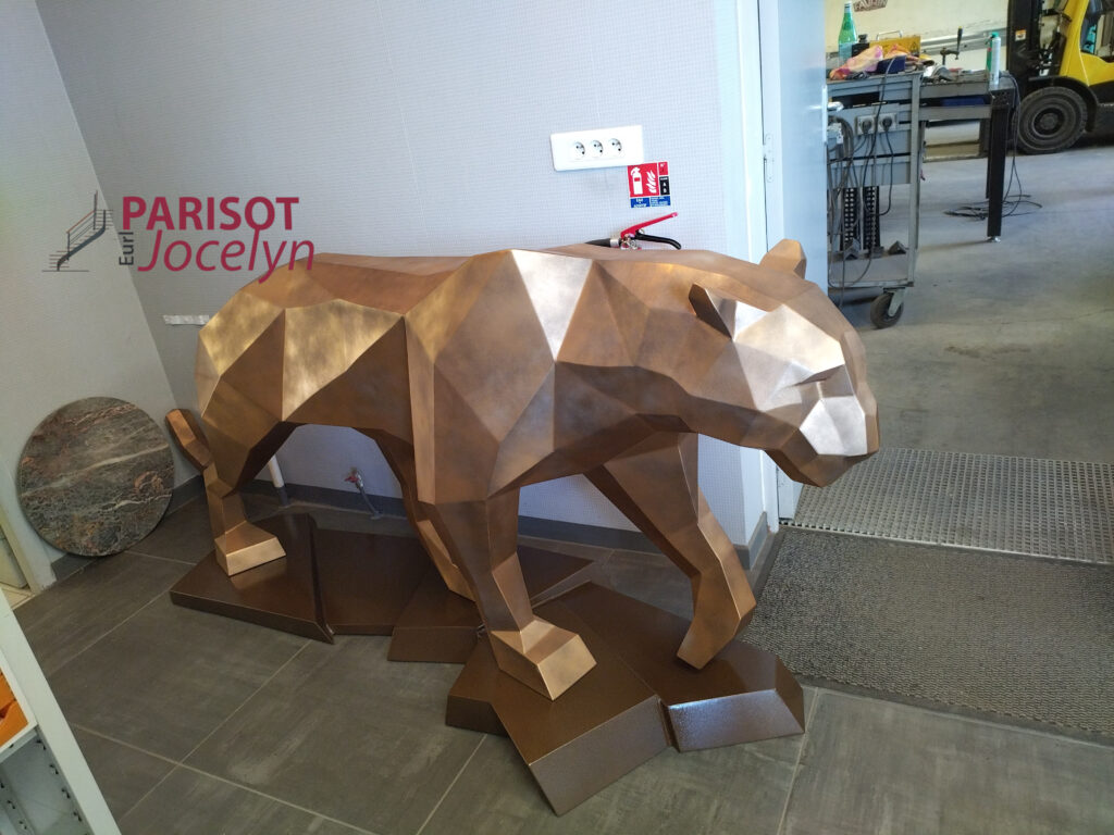 panther decorative métal origamie